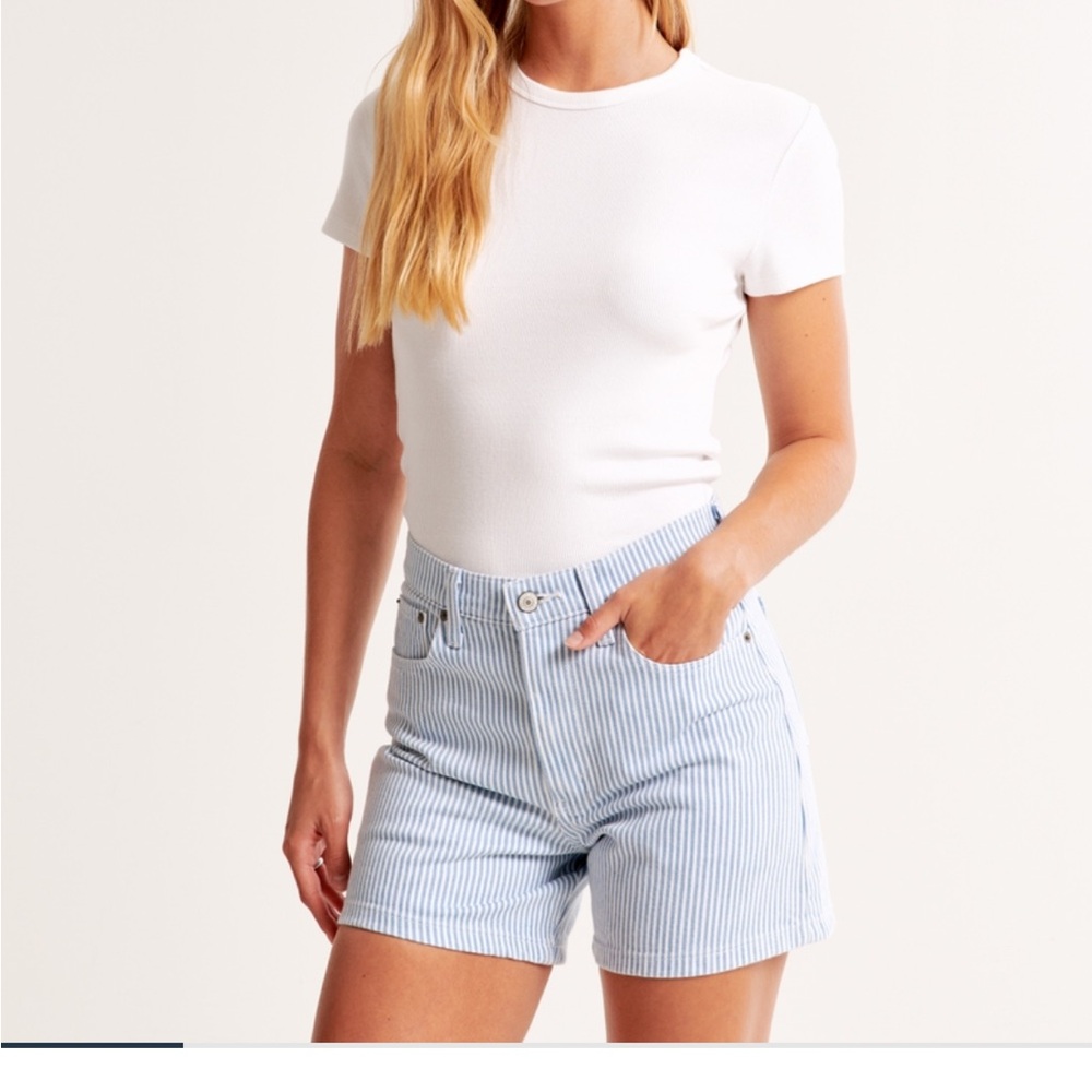 Abercrombie Blue Striped Shorts